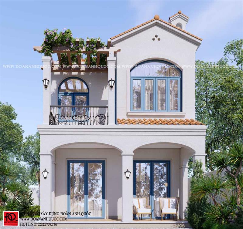 Thiết kế nhà Phan Thiết, Xây nhà trọn gói Phan Thiết, Thi công nhà trọn gói Phan Thiết, Thiết kế Thi công nội thất Phan Thiết Bình Thuận, Công ty Xây dựng Bình Thuận, Thiết kế nhà Bình Thuận, Xây nhà trọn gói Bình Thuận. Thiết kế nhà phố 2 tầng – “sắc xanh” của biển tại Phan Thiết